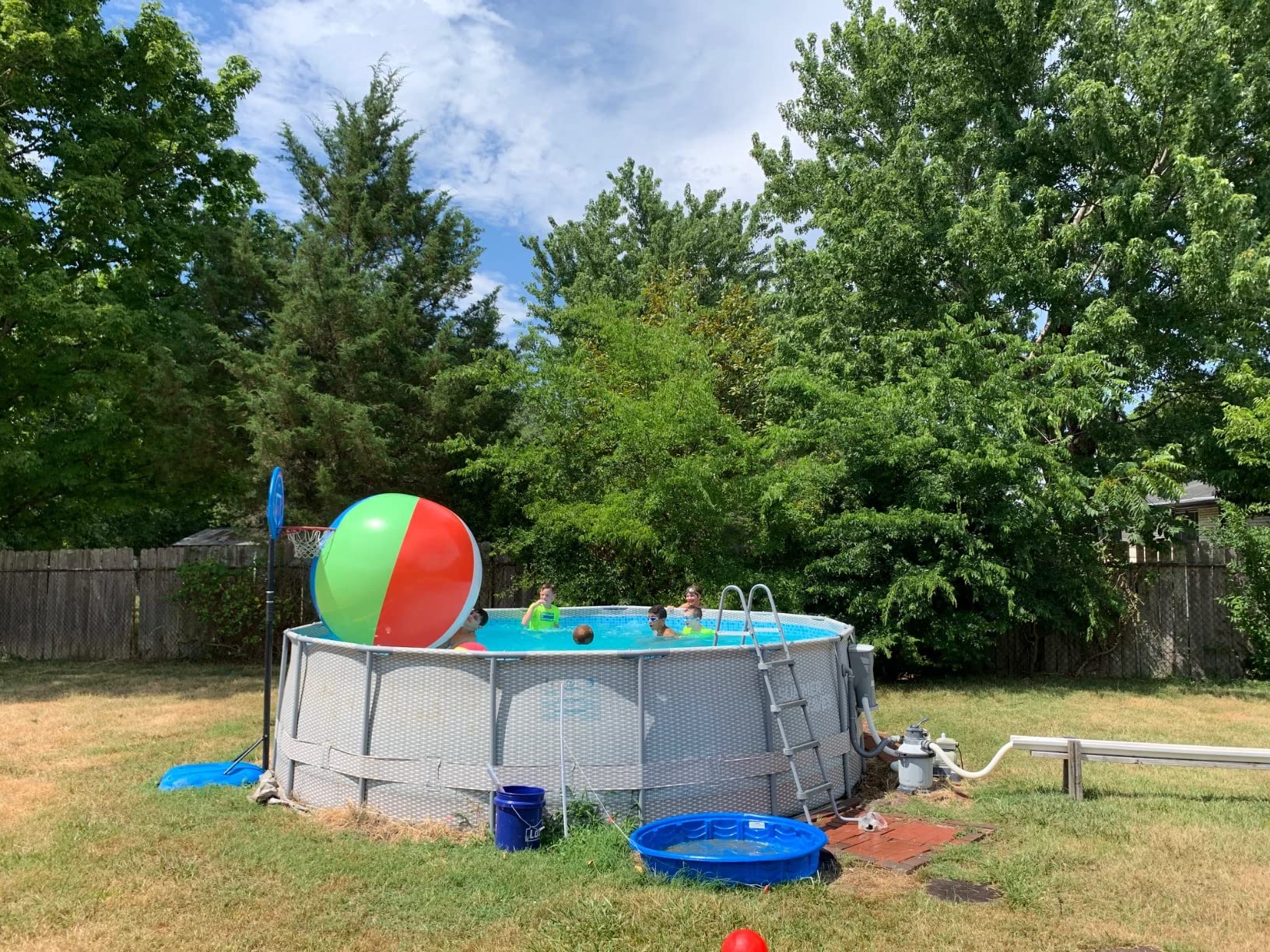 8/mo Finance Top Race Giant Beach Ball Large Beach Ball, Huge Rainbow Color for Kids