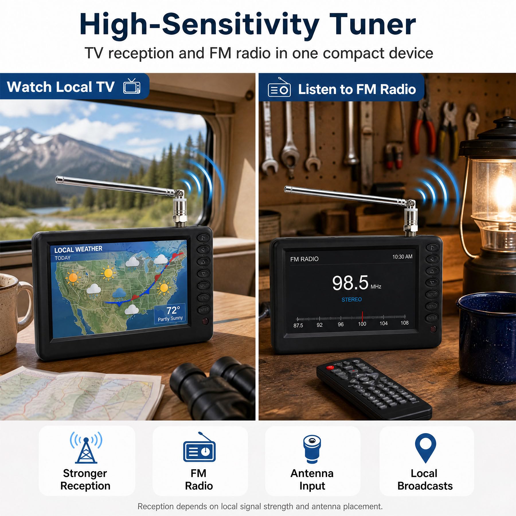 Amazon | 5インチポータブルテレビ、ATSC HD TFT LEDポケットデジタル