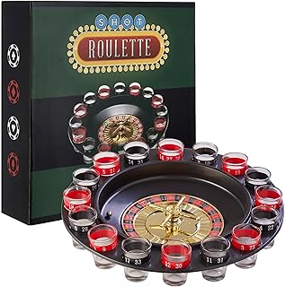 Premier Housewares Trinkspiel, Roulette, 16 Schnapsgläser