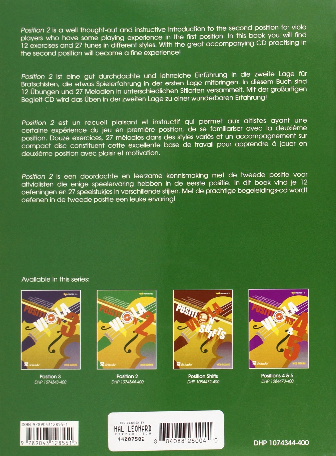 Viola position 2 alto +cd