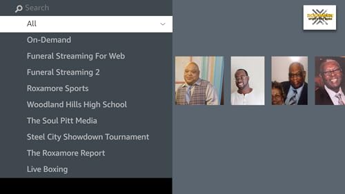 All broadcasts for Roxamore Sports & Entertainment