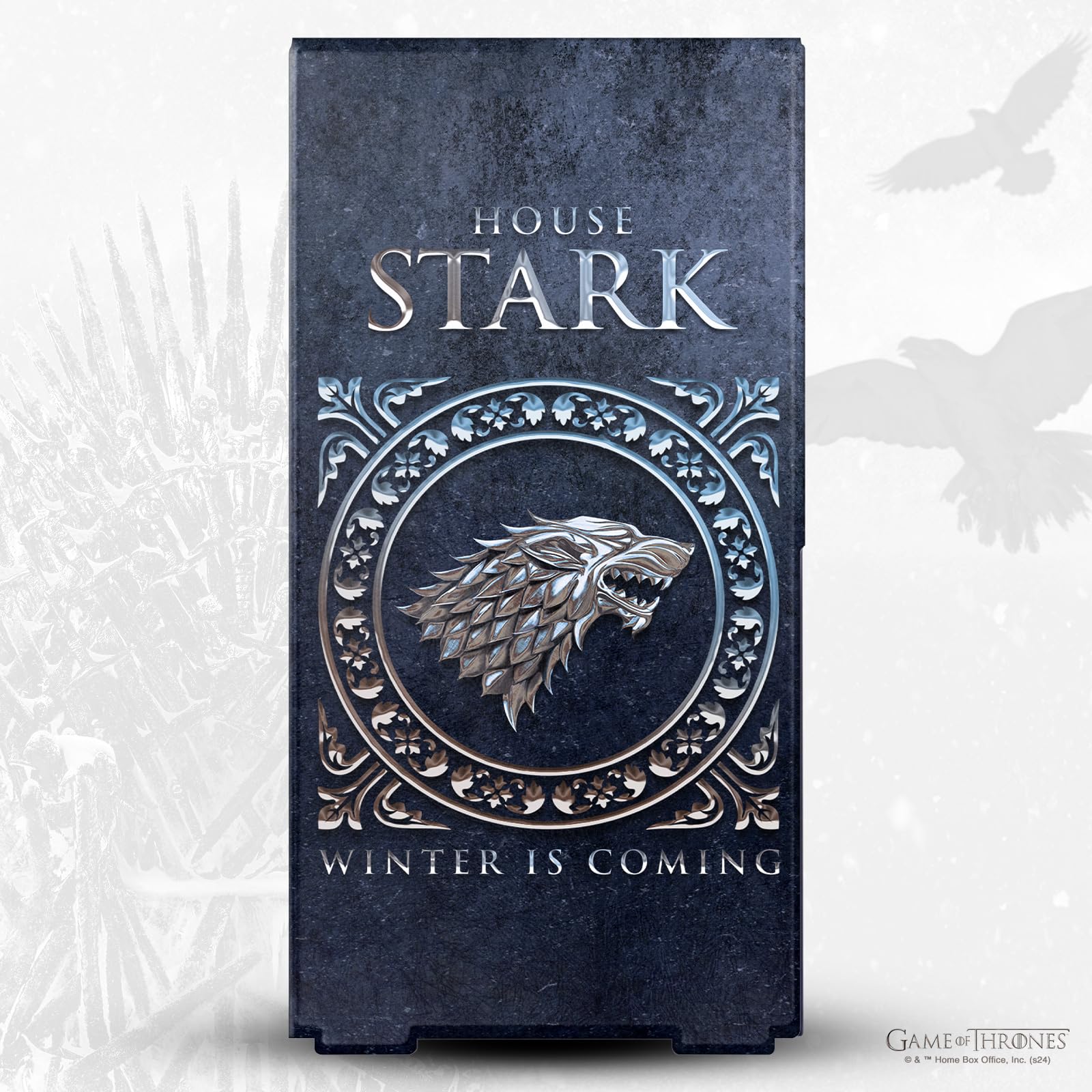 Head Case Designs Offizielle HBO Game of Thrones Haus Stark Siegel Und Grafiken Spielekonsolen Wickeln kompatibel mit Xbox Series X