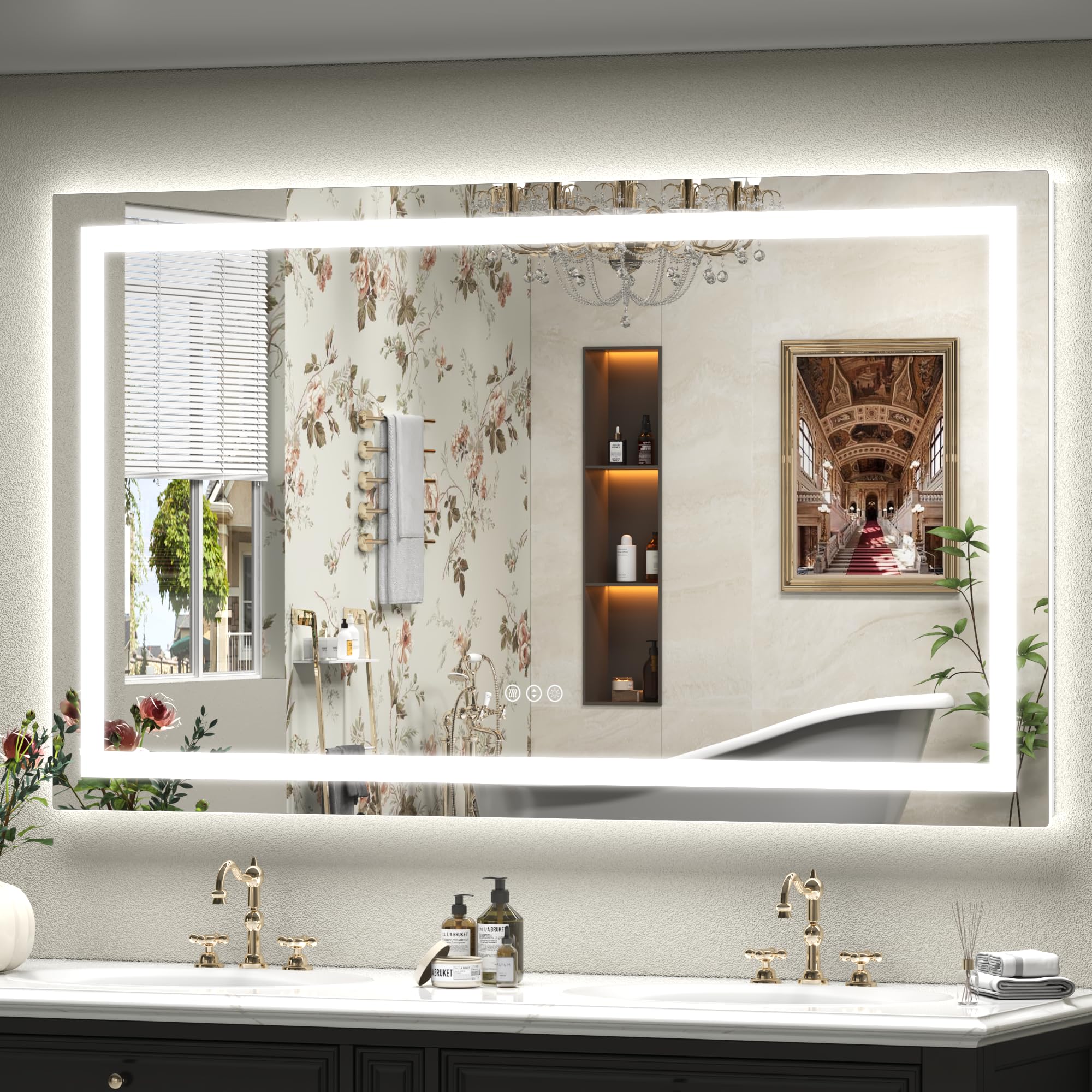 ODDSAN LED Bathroom Mirror 60x36