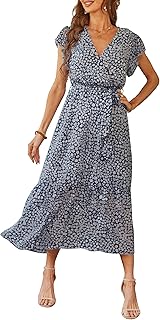 Prettygarden Womens Bohemian Dresses Blue_01