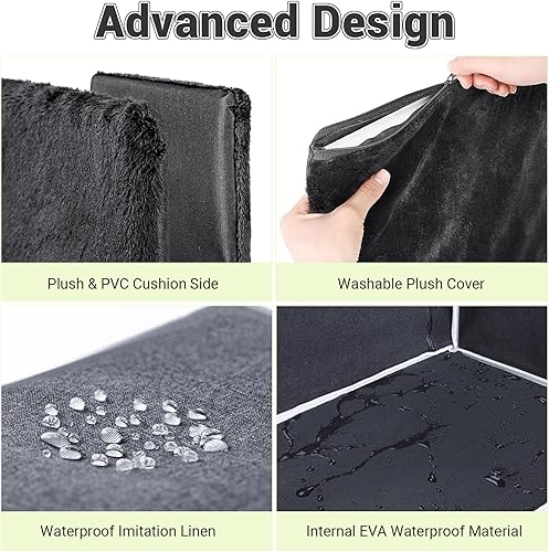 Miniatura 5 de MIU COLOR Casa para gatos al aire libre, casa extragrande resistente a la intemperie para gatos al aire libre, refugio cálido para gatos con