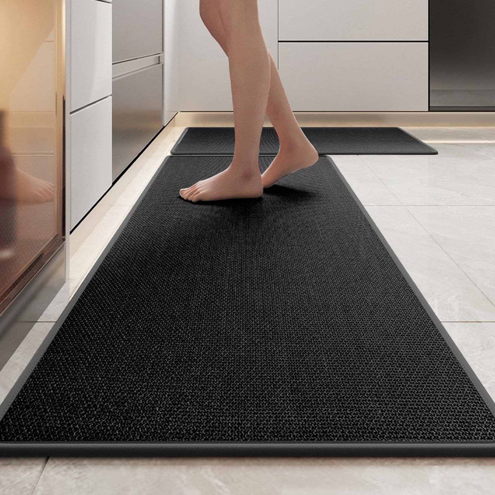 Tapis de sol de cuisine antidérapant et essuyable contre les taches