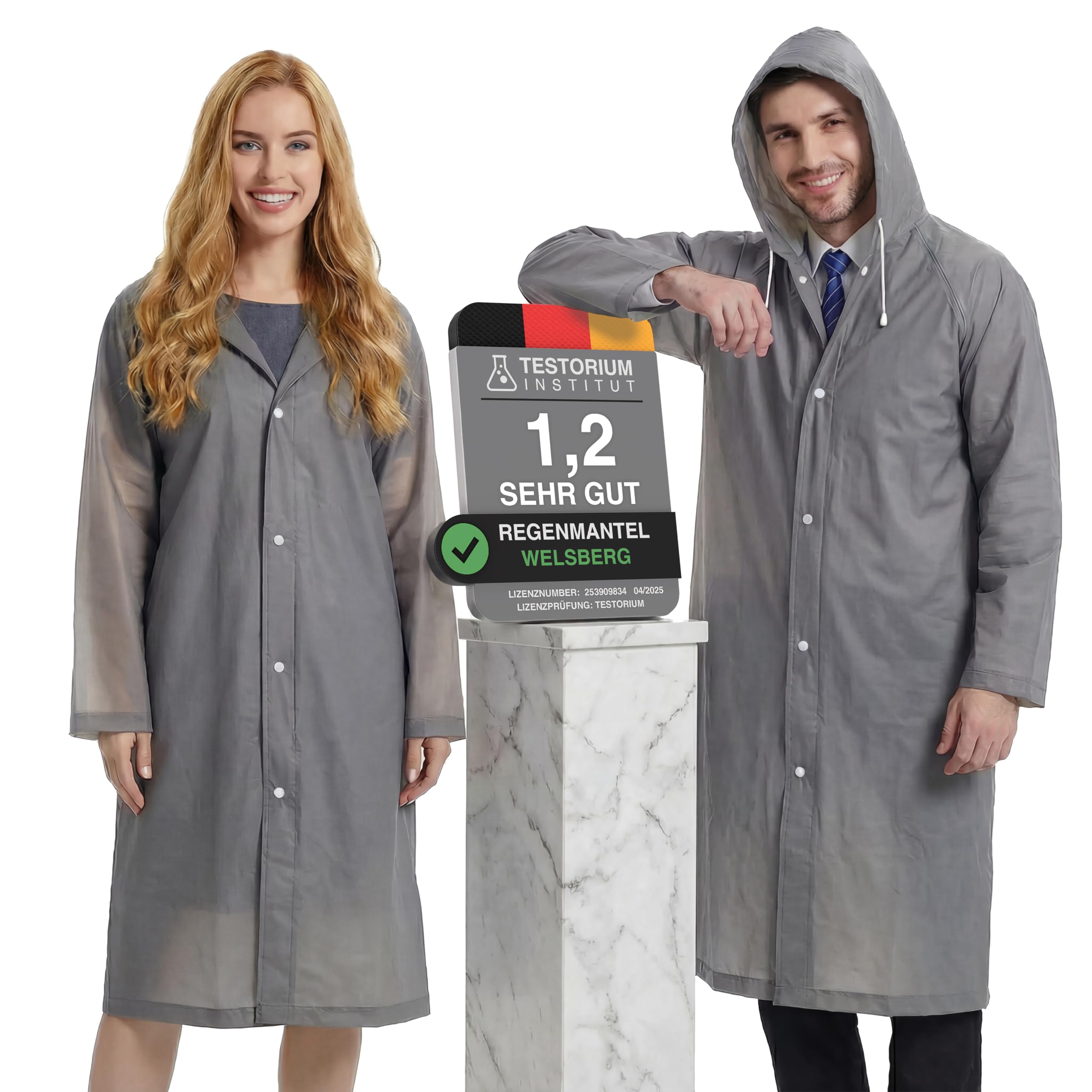 2 Stück Regenponcho Damen und Herren Wasserdicht Atmungsaktiv Regenjacke Regenschutz Reganmantel für Festival Konzert Camping Wandern Angeln Sport