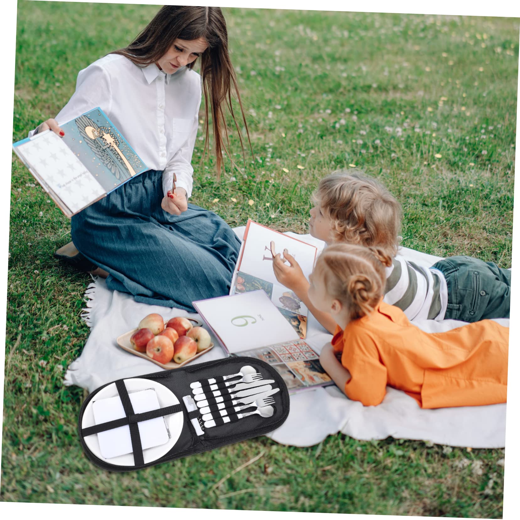 Happyyami 1set Utensili Inossidabile Kit Picnic Portatile Per Per Escursioni e Attività Outdoor e