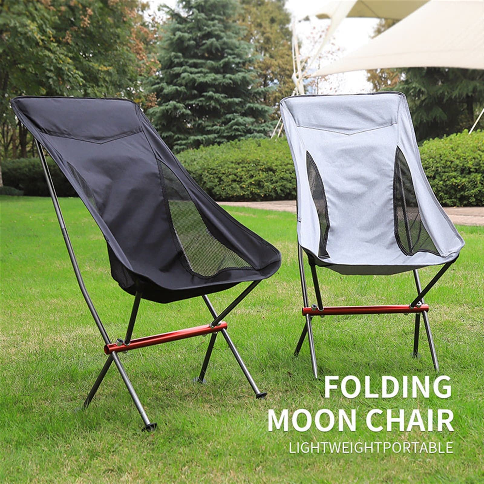 Składane krzesło przenośne składane krzesło kempingowe Outdoor Moon Chair składany podnóżek do uprawiania turystyki pieszej piknik krzesła wędkarskie siedzenia narzędzia good