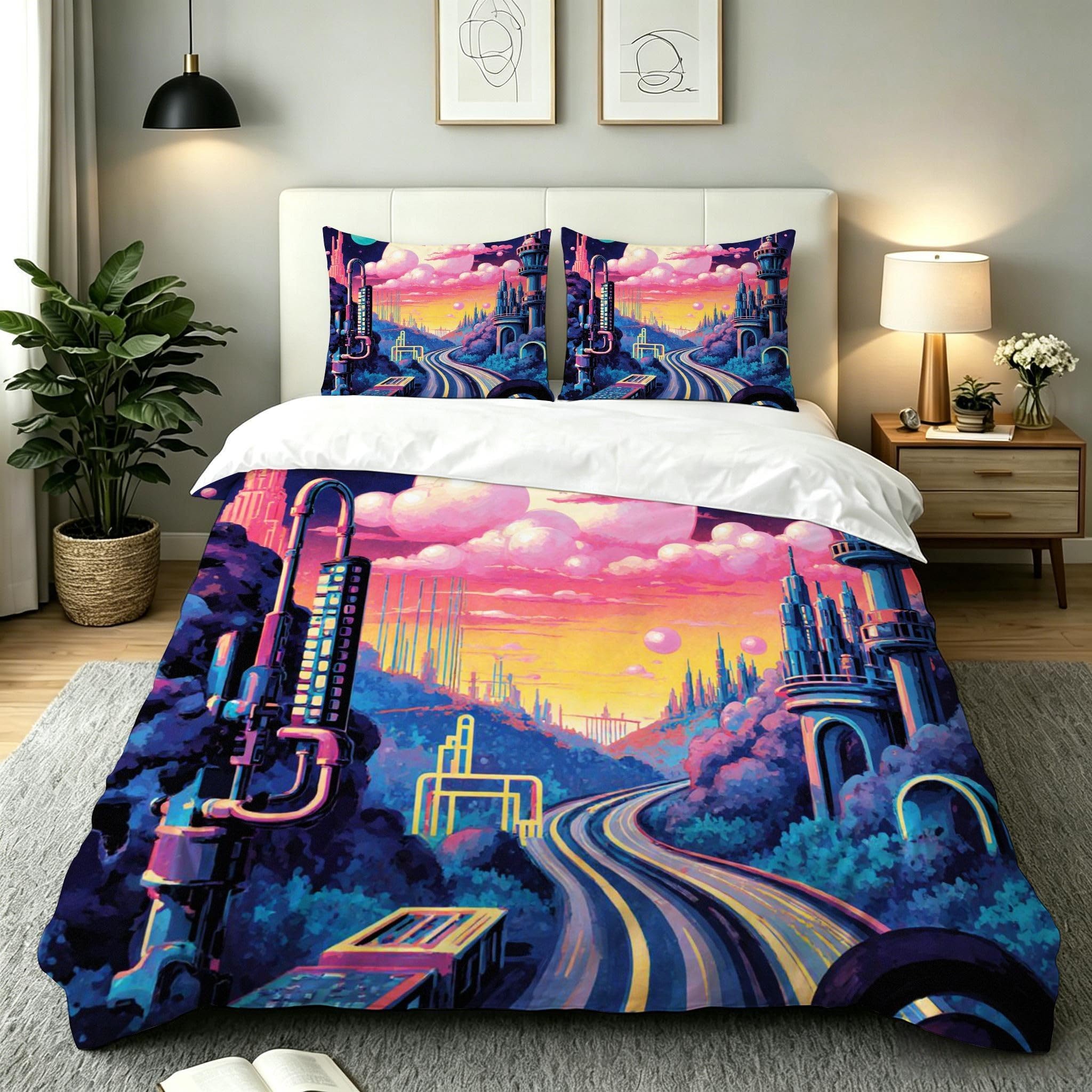 Parure de couette 220x240 cm avec zip pour en finir avec le lit mal fait