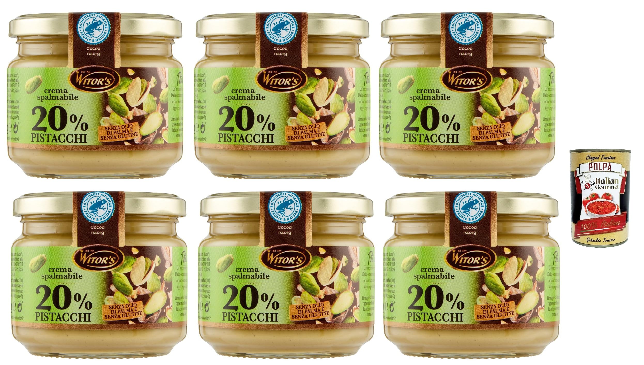 Italian Gourmet Crema spalmabile al pistacchio, Pistaziencreme, 6 x 220g