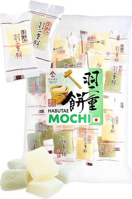 Japanese Mochi Candy - Habutae mochi - Artisanally Soft & Delicate Individually Wrapped Candy 300gYAMASAN