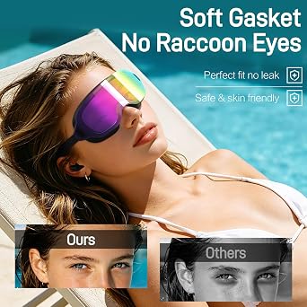 2 Pack Youth Swim Goggles Anti Fog