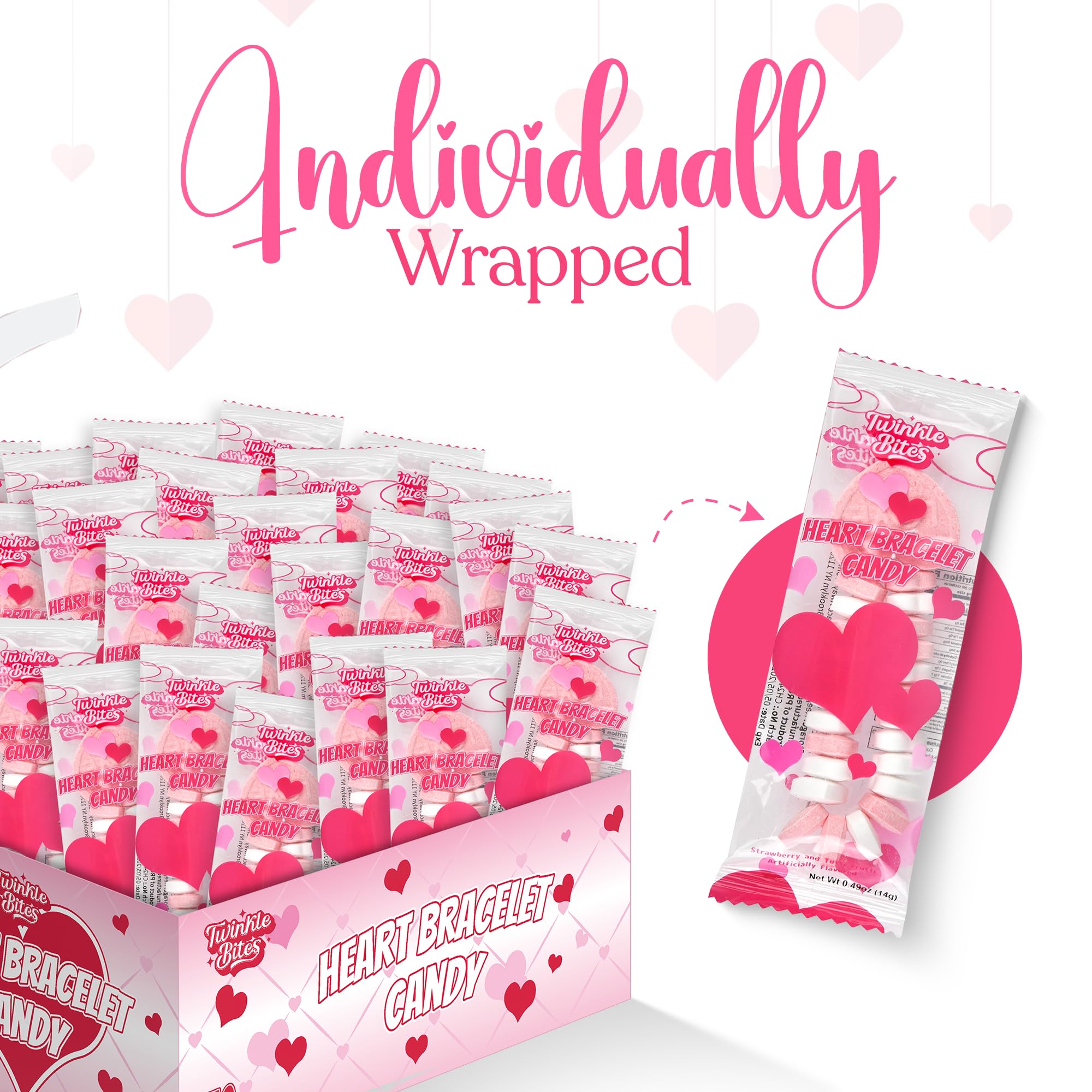 Amazon.com : 30 Pack Valentines Day Bracelet Candy – Individually