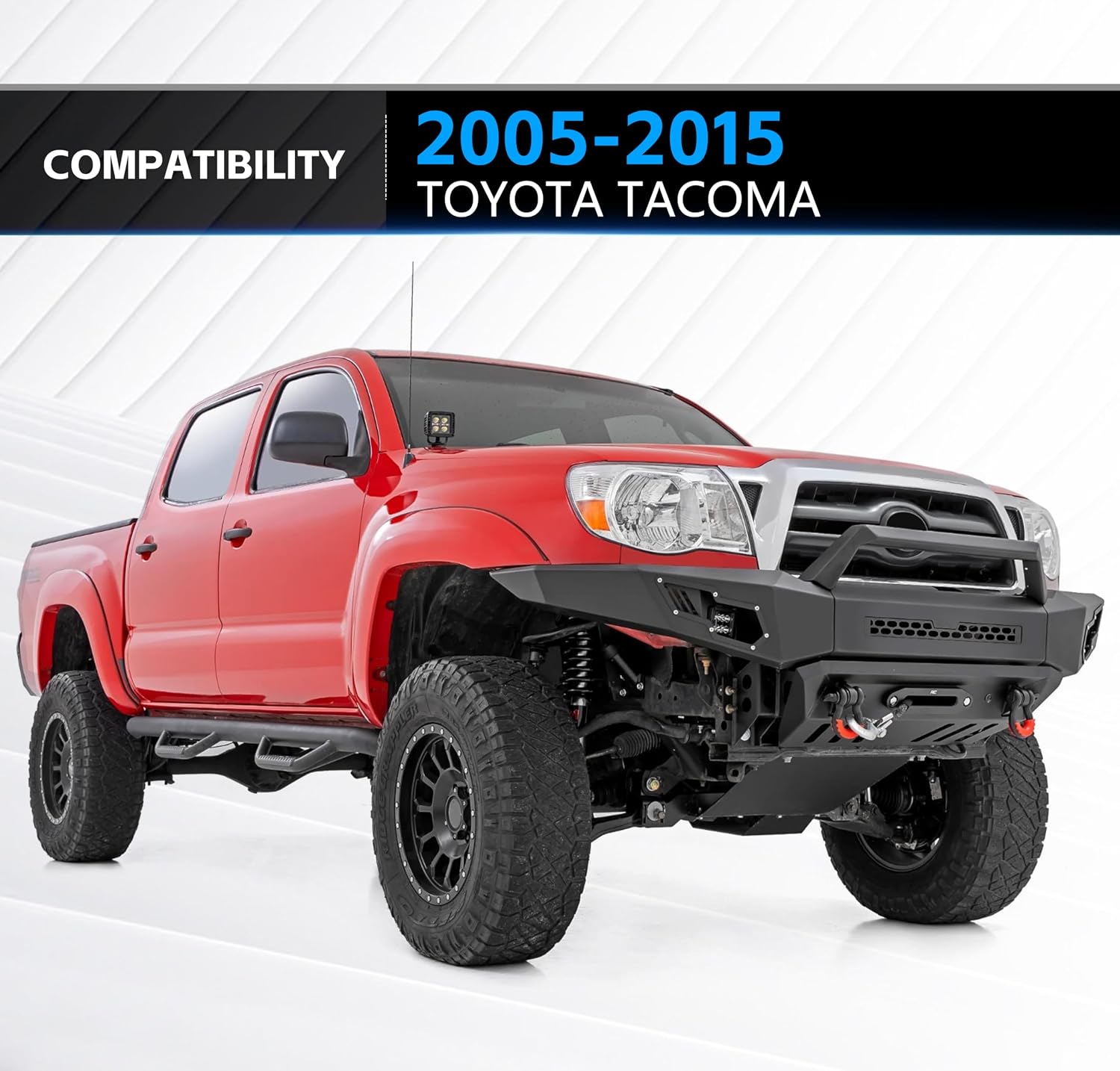 YZONA Ditch Hood Light Brackets Mounts A-Pillar Lighting Bracket Auxiliary Offroad LED Pod Work Compatible with Toyota Tacoma 2005 2006 2007 2008 2009 2010 2011 2012 2013 2014 2015 (2PCS, Black)