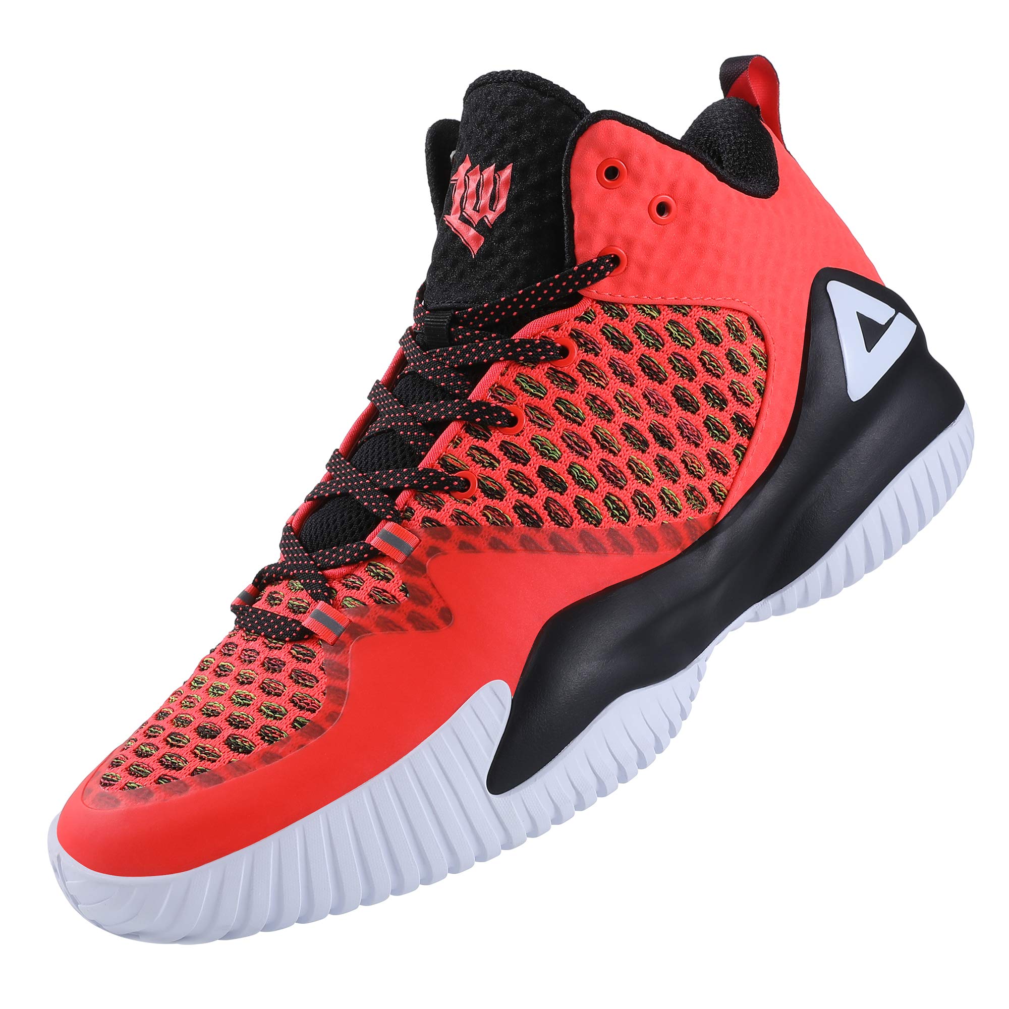 PEAK High Top Mens Basketball Shoes Lou Williams Streetball Master Breathable Outdoor Sneakers Cushioning Shoes for Fitness