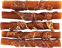 Vista 17 de SmartBones - Palillos envueltos en pollo para perros con mantequilla de cacahuete real, 8 unidades, libres de cuero crudo, 7 onzas.