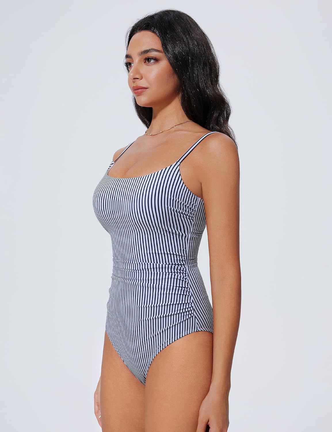 SUUKSESS Women One Piece Tummy Control Swimsuit Crisscross Backless Bathing Suit - Image 4