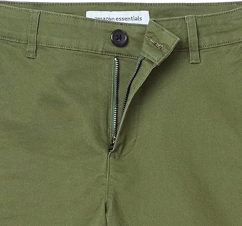 Miniatura 5 de Tienda Essentials Pantalones cortos caqui de tiro medio y entrepierna de 5 pulgadas para mujer (disponible en cortes rectos y curvos)