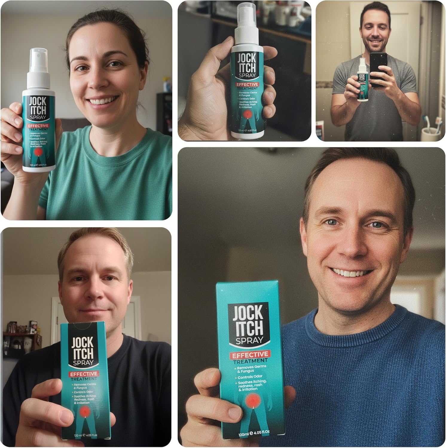 Jock Itch Spray | Antifungal Spray for Jock Itch | Soothes Itchy, Irritated Skin in Groin & Inner Thighs | Targets Ringworm & Intertrigo | Fast Absorption & Deep Penetration Relief - Image 7
