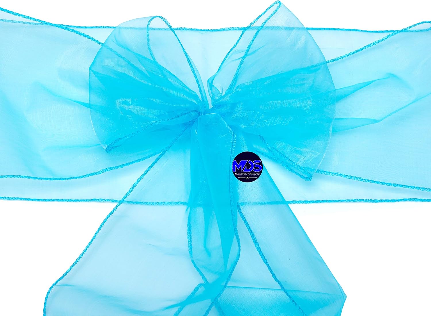 One-Day Sale: Up to 50% Off mds Pack of 100 Organza Chair Sashes Bow Sash for Wedding and Events Supplies Party Decoration Chair Cover sash -Terquoise Exclusive Discount 🔥 mds Pack of 100 Organza Chair Sashes Bow Sash for Wedding and Events Supplies Party Decoration Chair Cover sash -Terquoise