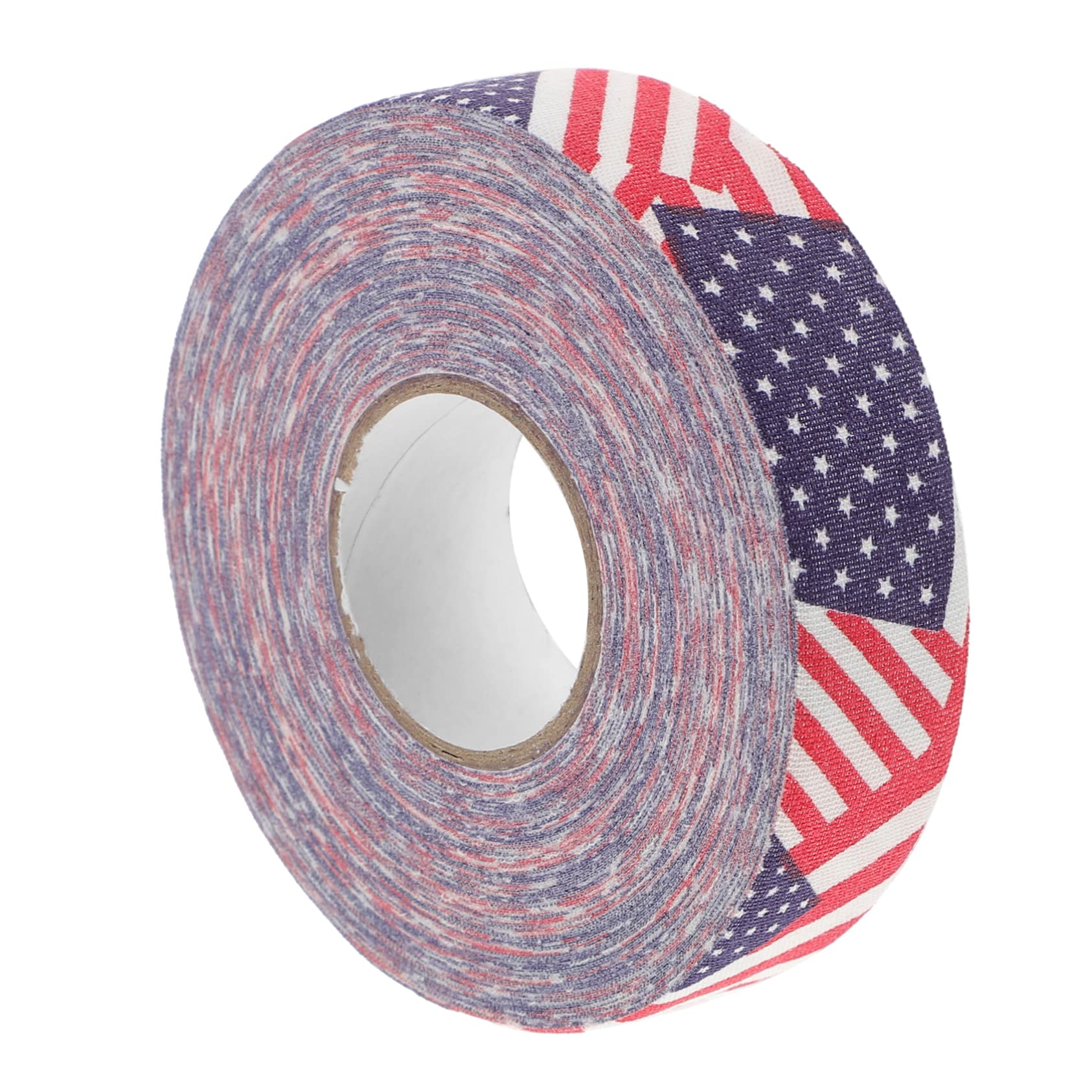 BESPORTBLE 1 Roll Hockey Tape Baseball Tape for Bat USA Flag Stickers Clear Tape Duct Tape Clear Sports Bat Grip Tape Bat Wrapping Tape Bumper Sticker Decor Racket Non-Slip Cotton