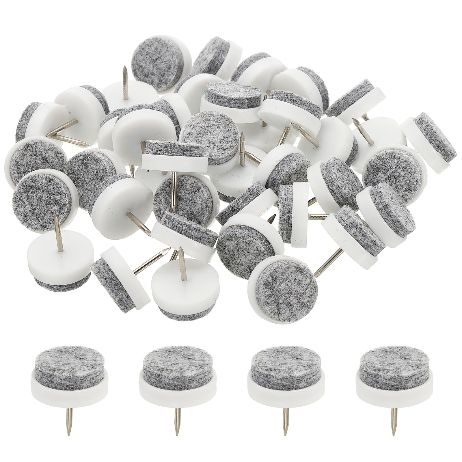 PATIKIL 22 mm Nail-on Felt Pads