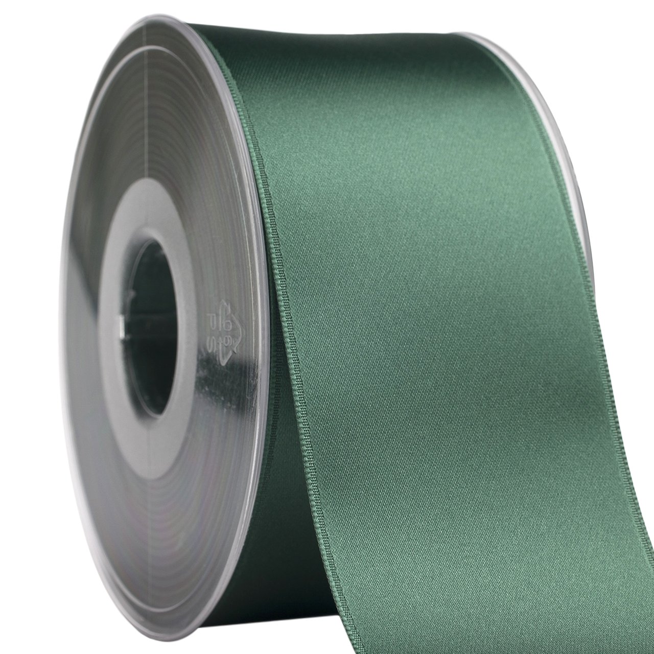 Nastro di raso tessuto 035 Swiss, pistacchio, 5,1 cm x 24,7 m