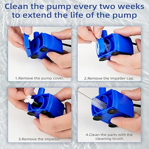 Miniatura 4 de IP68 DR-DC160 Bomba de agua sumergible para gatos Bomba de fuente de agua para cerámica Tritone, acero inoxidable, fuentes redondas para gatos,