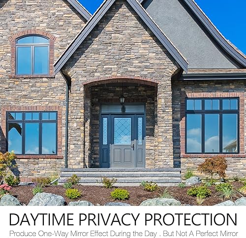 Miniatura 3 de STATINT - Película de privacidad para ventana, espejo unidireccional, control de calor, bloqueo solar, UV, para puerta, cubierta reflectante
