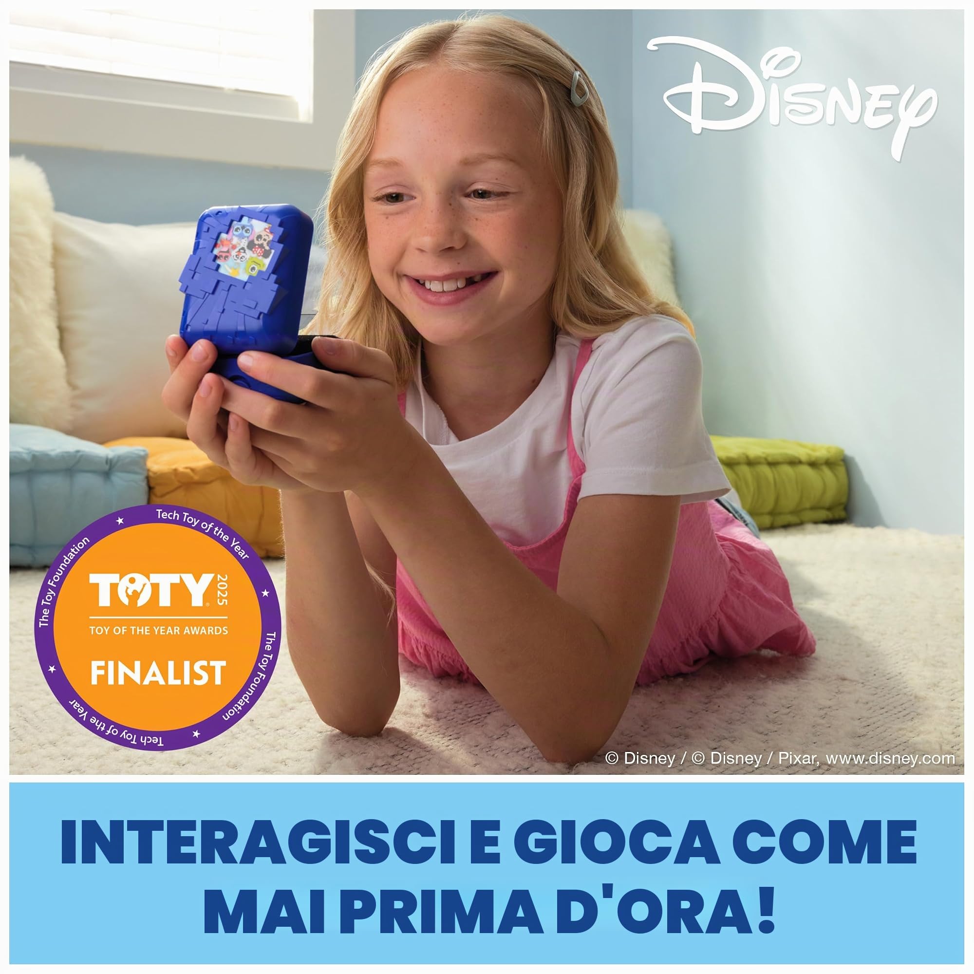 BITZEE, Disney con 30 Personaggi interattivi all'Interno, reagisce a Colpi, inclinazioni e rubinetti, Giocattoli Disney e Giocattoli digitali per Bambini, per Ragazze, Ragazzi e Fan
