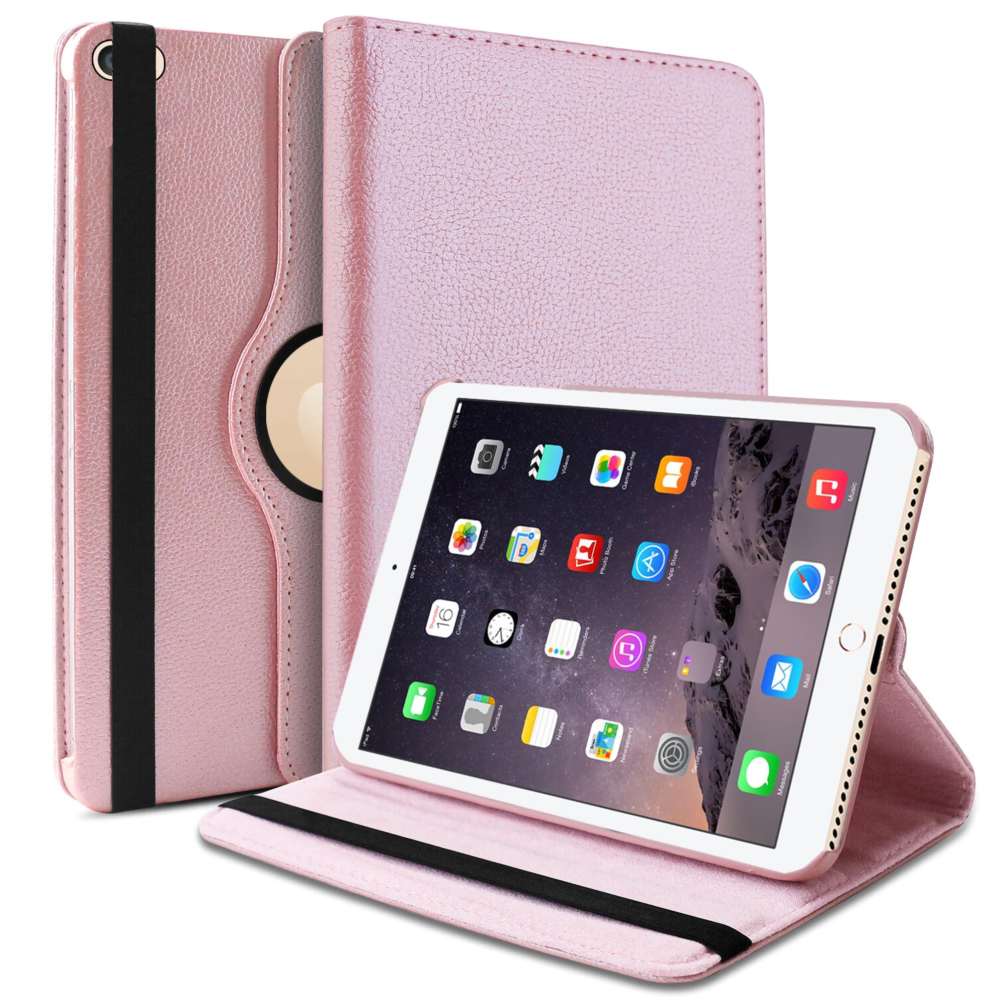 TGK Rotating Cover for iPad Air 2 Covers ipad 9.7 inch A1566, A1567 (2014 Launch) - Rose Gold (B01M1KN7WJ) Amazon Price History, Amazon Price Tracker