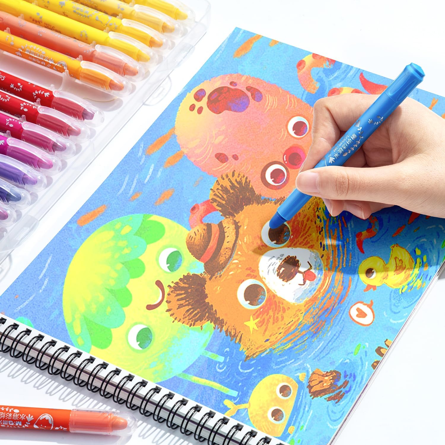 M&G 36 Colors Solid Tempera Paint Sticks, Washable Non-toxic, Quick Drying, Works Great on Paper Wood Glass Ceramic Canvas, Paint for artists - Image 9