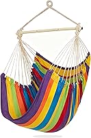 Vista 13 de Silla de Hamaca PNAEUT con Cuerda Colgante para Interior y Exterior para Dormitorio, Patio (Gris)