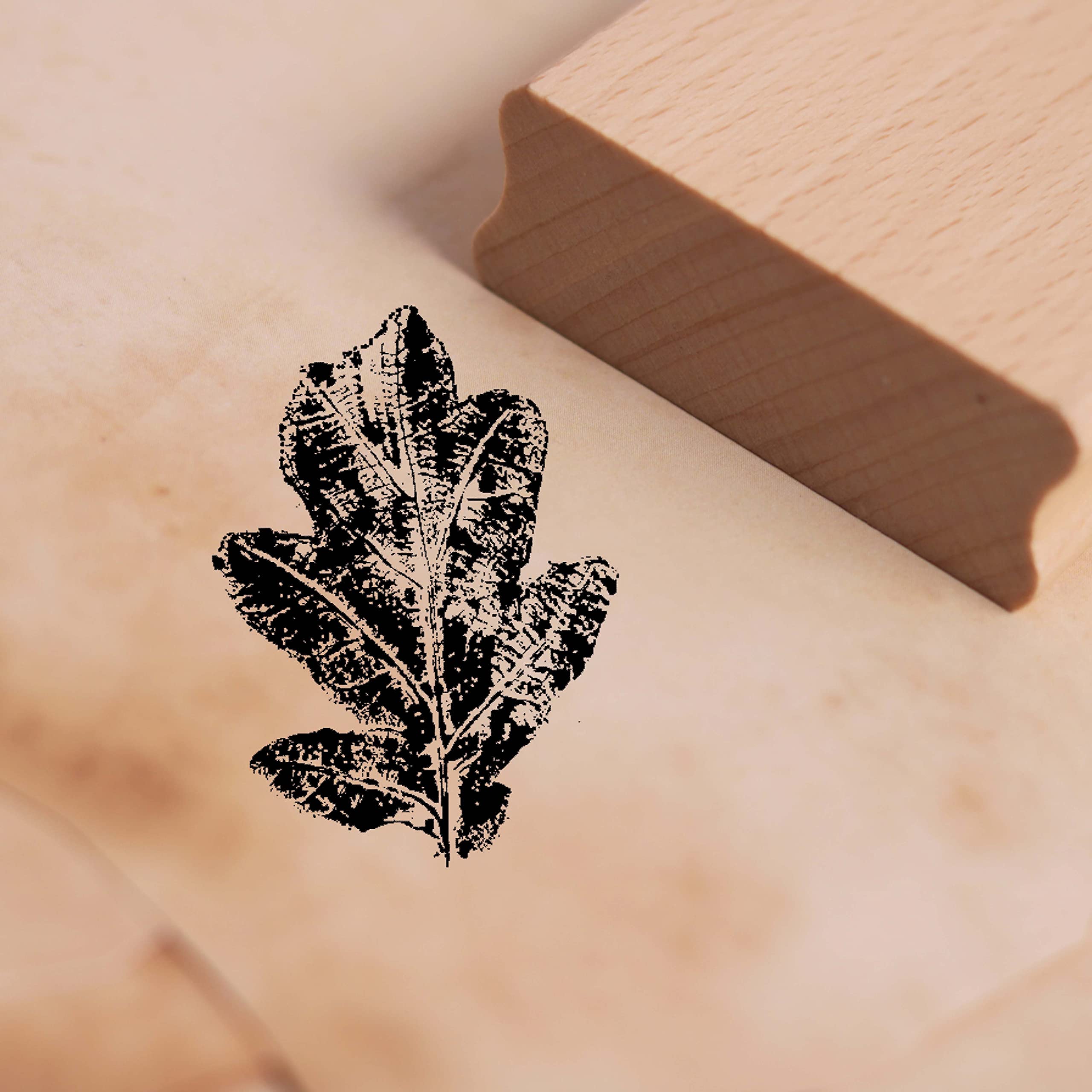 Deko-Lando Natural Motif Stamp Oak Leaf Approx. 28 Mm X 38 Mm