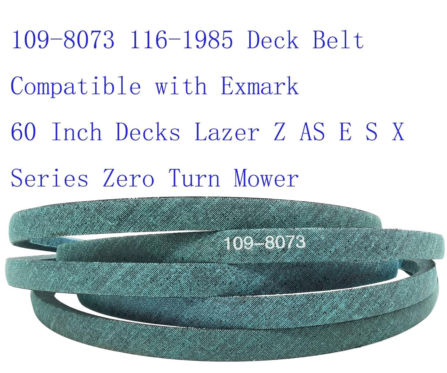 109-8073 116-1985 Mower Deck Kevlar Belt for Exmark 60 Inch Decks Lazer Z AS E S X Series Zero Turn