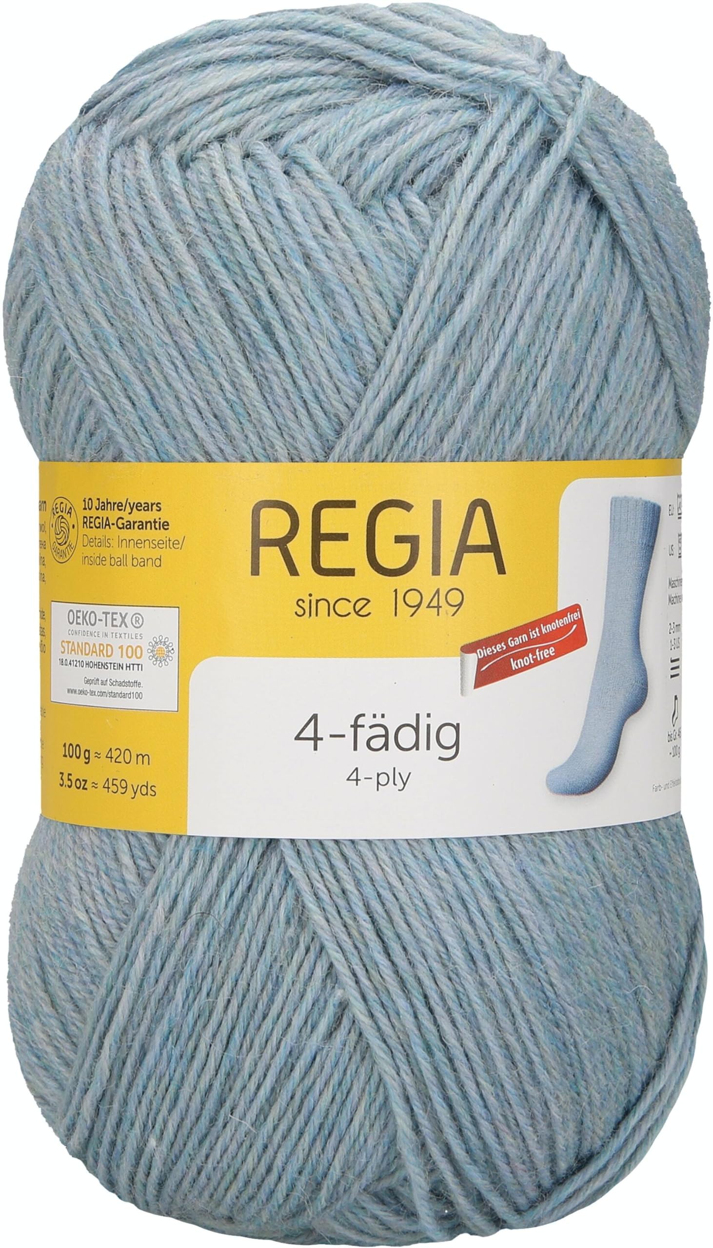 Schachenmayr Regia 4-Ply Plain 100 g Cloud Hand Knitting Yarn