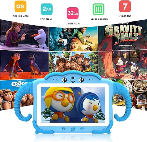 Miniatura 4 de Tableta para Niños de 7 Pulgadas, Tabletas para Niños Pequeños de 3-7 Años, Tableta de Aprendizaje para Niños Pequeños de 32GB con Pantalla Táctil,