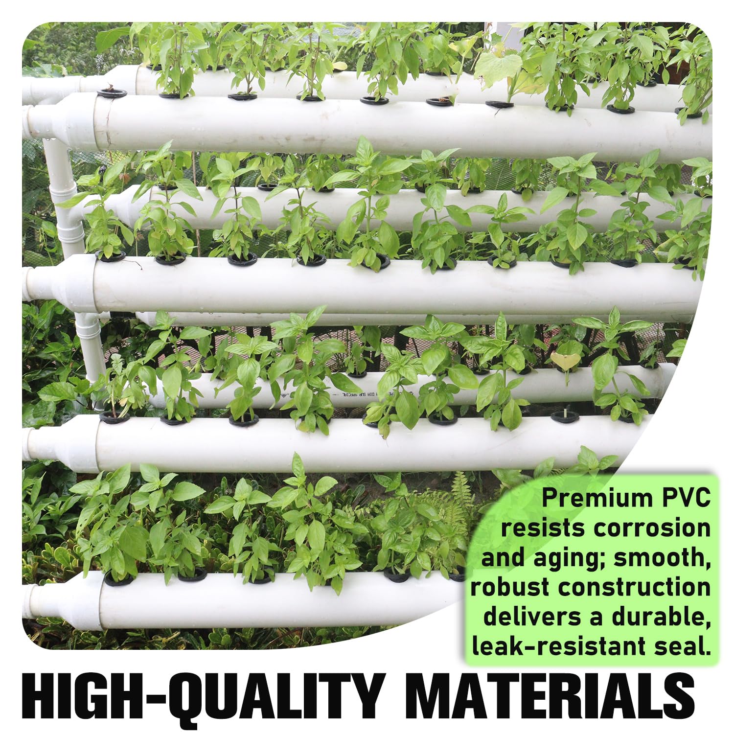 PVC-Rohr-Endkappe, 10,2 cm, passend für 11,4 cm OD Schedule 40 Möbelqualität, robuste Slip-On-Kappen für DIY-Möbel, Gartenregal, Weiß, 20 Stück