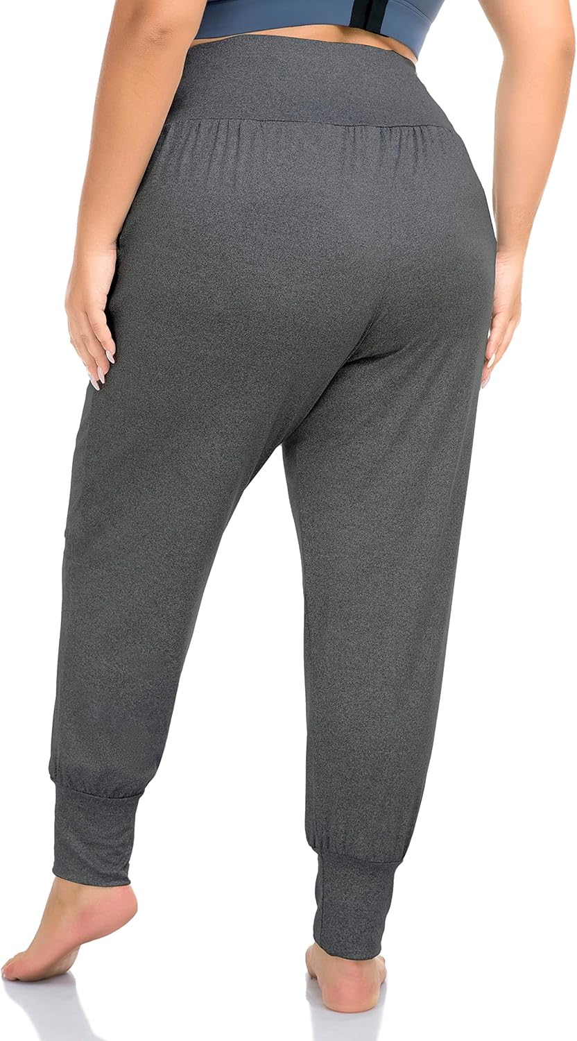 ZERDOCEAN Women's Plus Size Casual Yoga Joggers Comfy Loose Workout Lounge Pants with Pockets - Image 4
