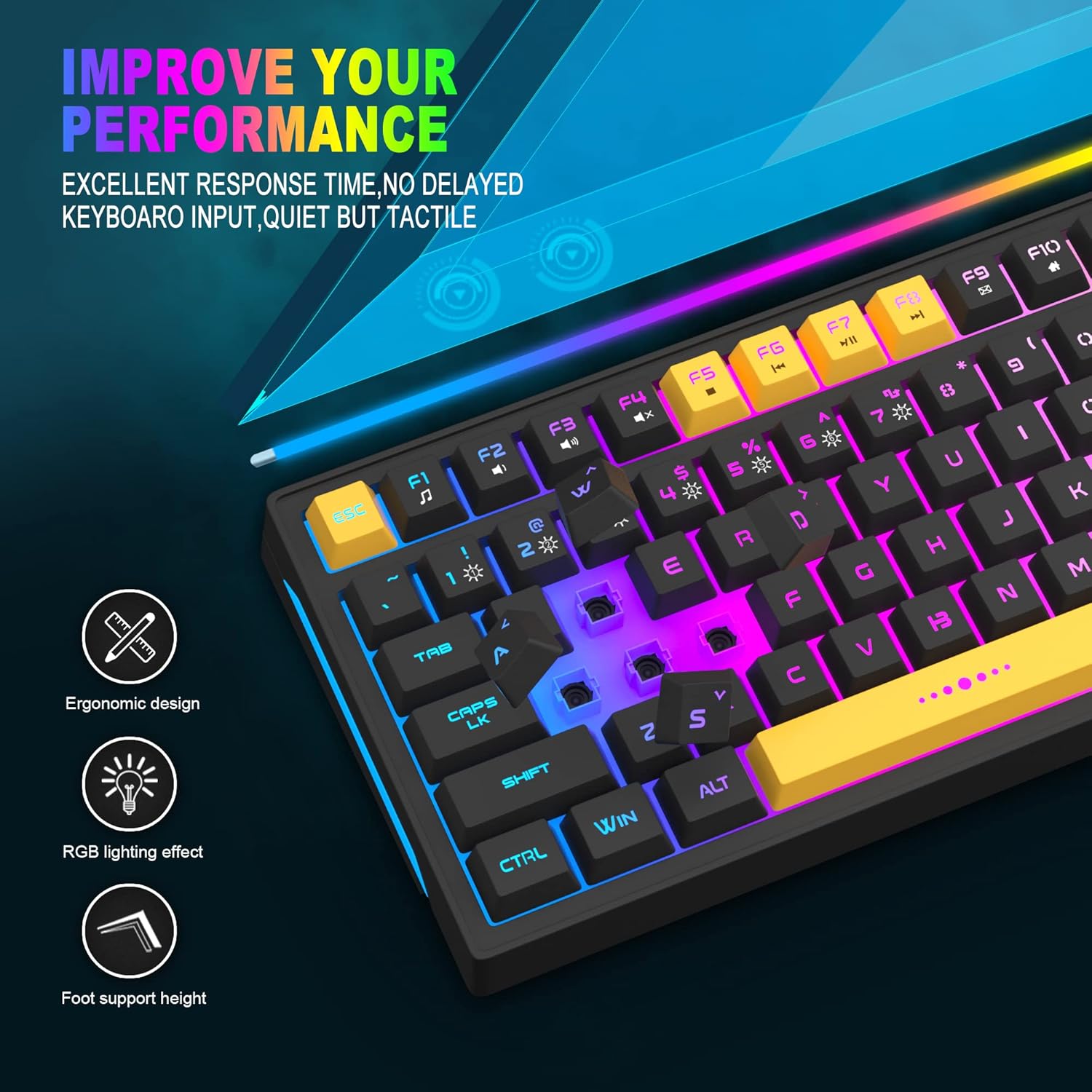 Ergonomic Design and RGB Lighting Effect