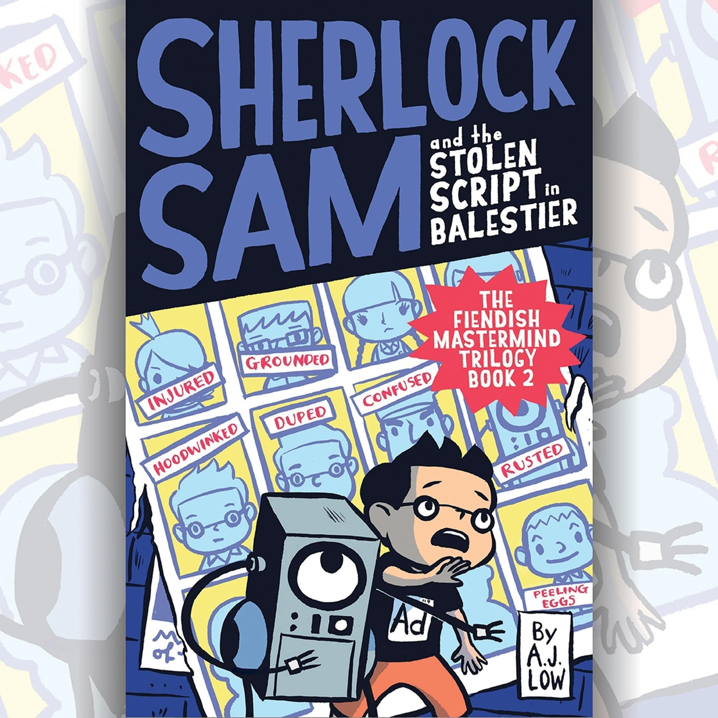 Cover art for Sherlock Sam and the Stolen Script in Balestier 7