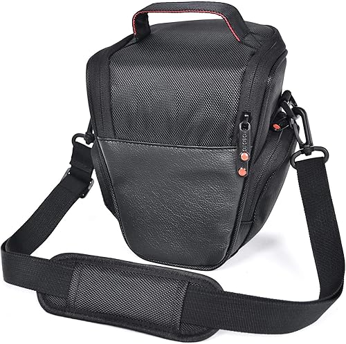 FOSOTO Funda para cámara DSLR de nailon compatible con Nikon D3300 D3400 D3500 D5300 D5600 B700, Canon EOS Rebel XT XTi T6 T5i T3i SL2 1300D,