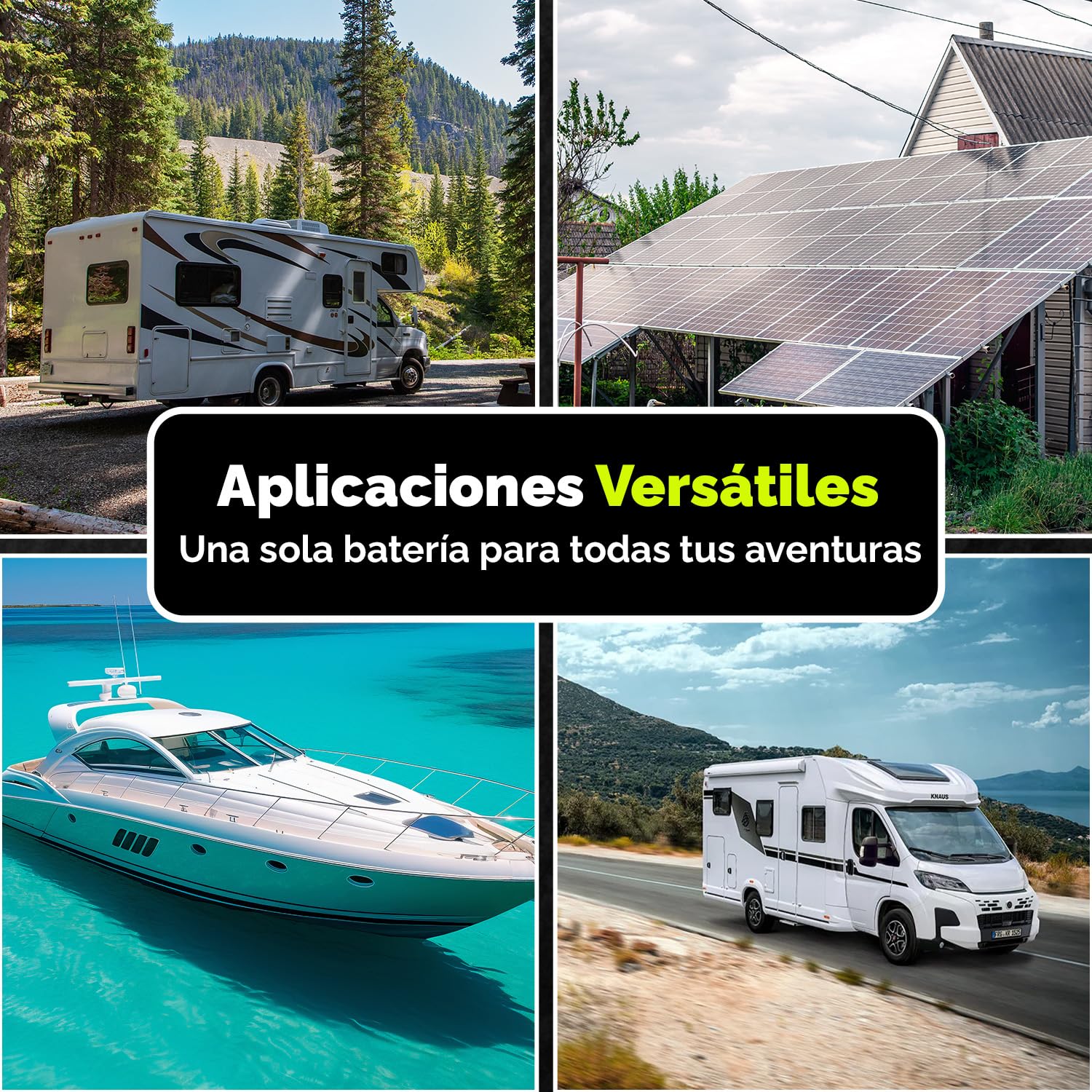 Electronicx GEL 12V 140Ah batería de ciclo profundo – sin mantenimiento, para caravana, autocaravana, barco, casa de jardín, sistema solar off-grid – 393×175×190 mm