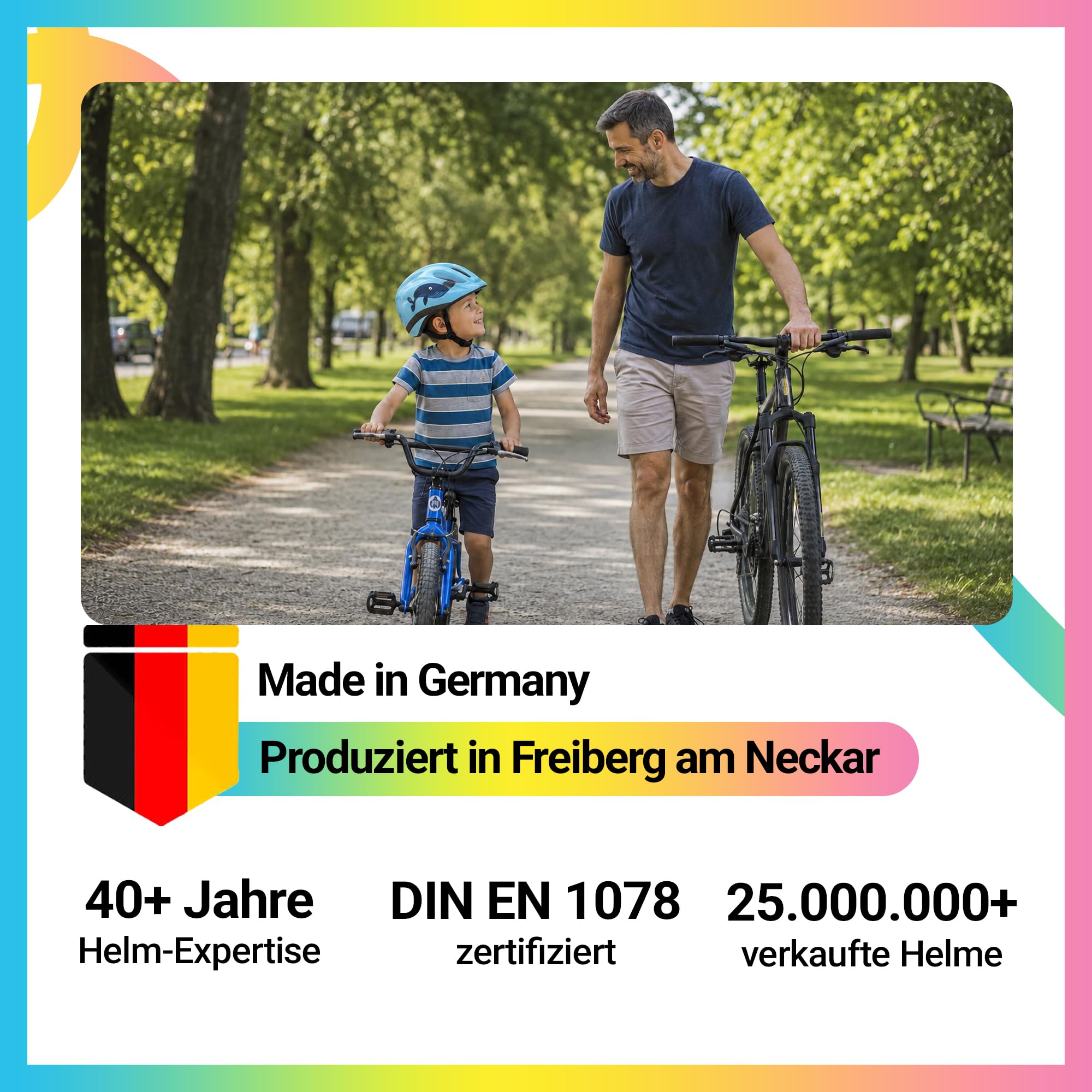 KED Meggy II Trend Fahrradhelm Für Kinder – Made In Germany, LED Rücklicht, MaxShell Technologie Und Präzise Größenverstellung