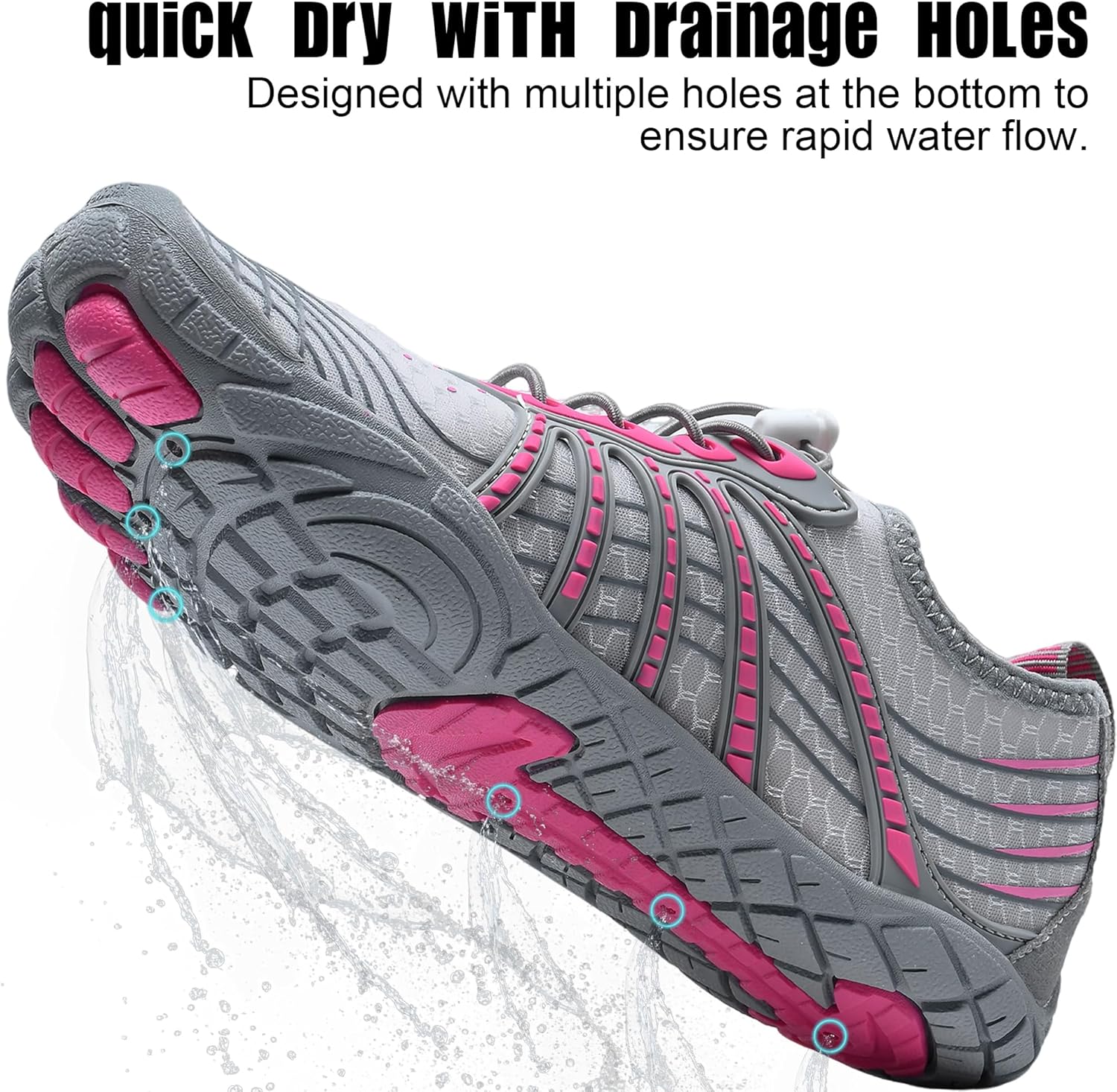 Water Shoes for Women and Men, Swimming Shoes Quick-Dry for Beach Swimming Surf Yoga Hiking Outdoor Sports