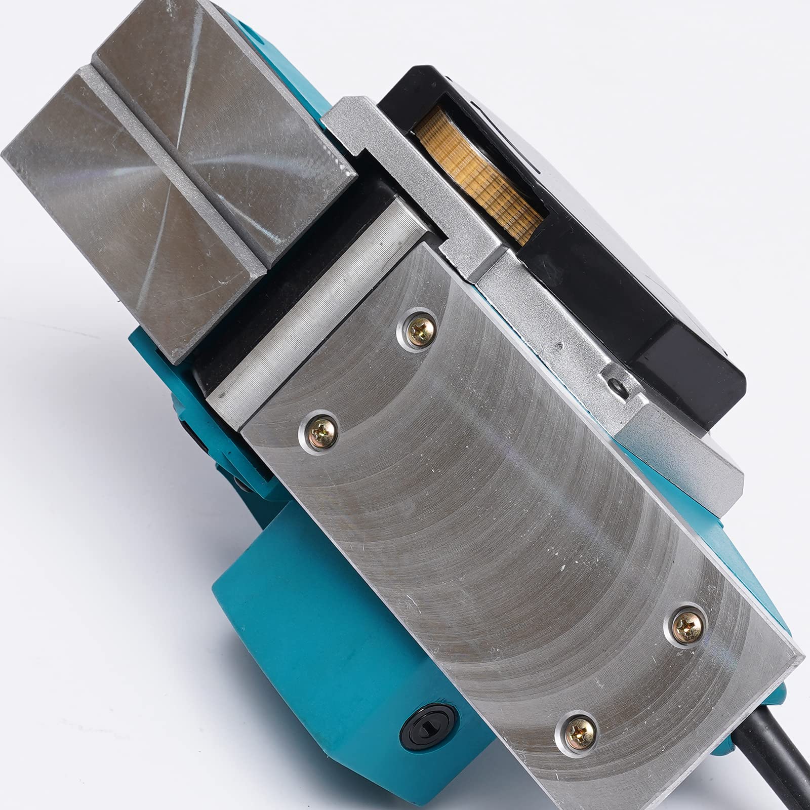 Cepilladora eléctrica de 800 W, con regla guía y guía en V, cepilladora ligera para madera con profundidad ajustable de 0 a 1 mm, cepilladora con motor de cobre para carpintería