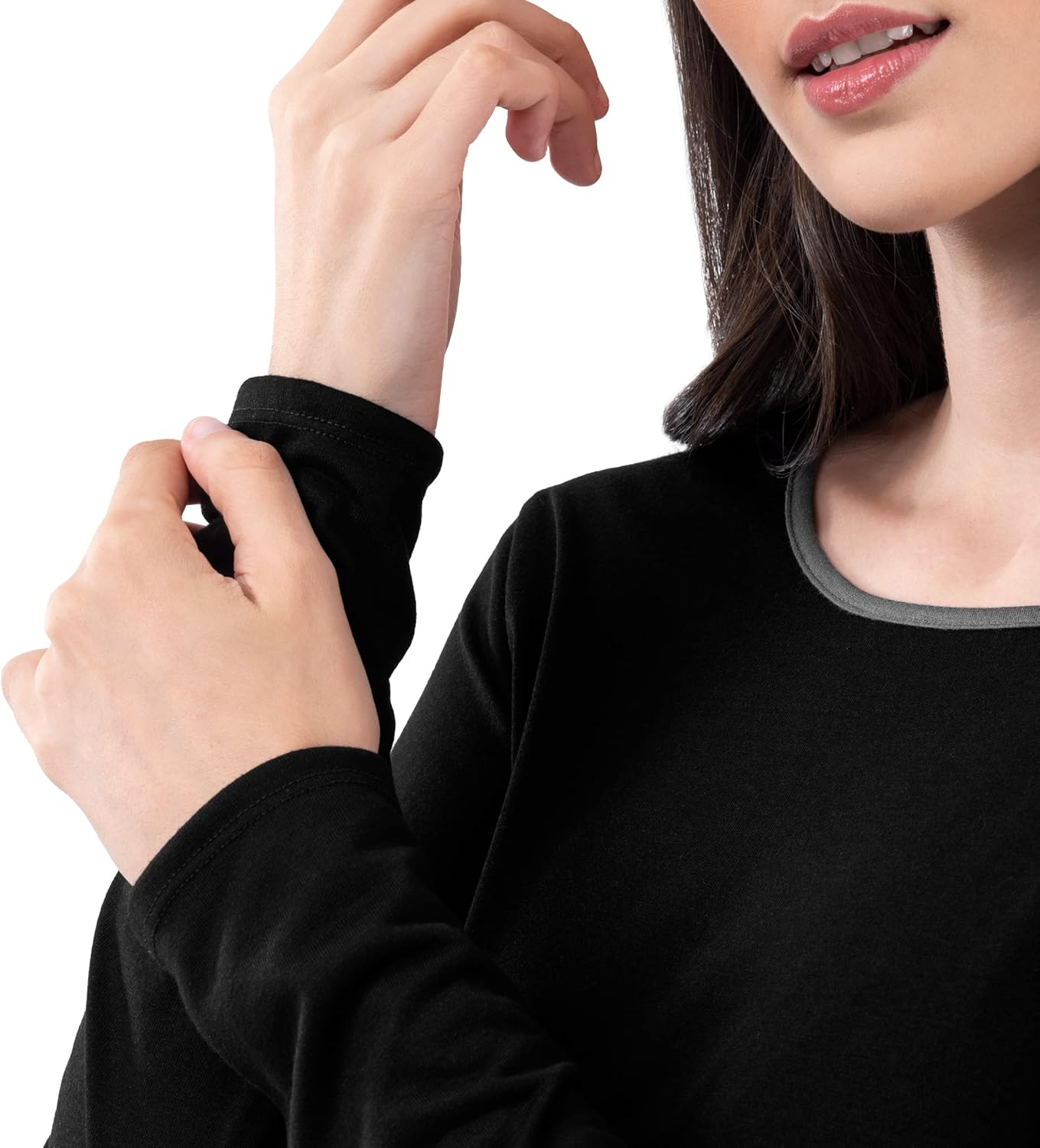 Fruit of the Loom womens Long Sleeve Tee and Pant 2 Piece Sleep Set - Image 4