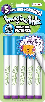 Bendon Imagine Ink Markers | Imagine Ink Mess-Free Markers | Magic Ink Markers | Imagine Ink Mess Free Marker Replacements | 5-Pack