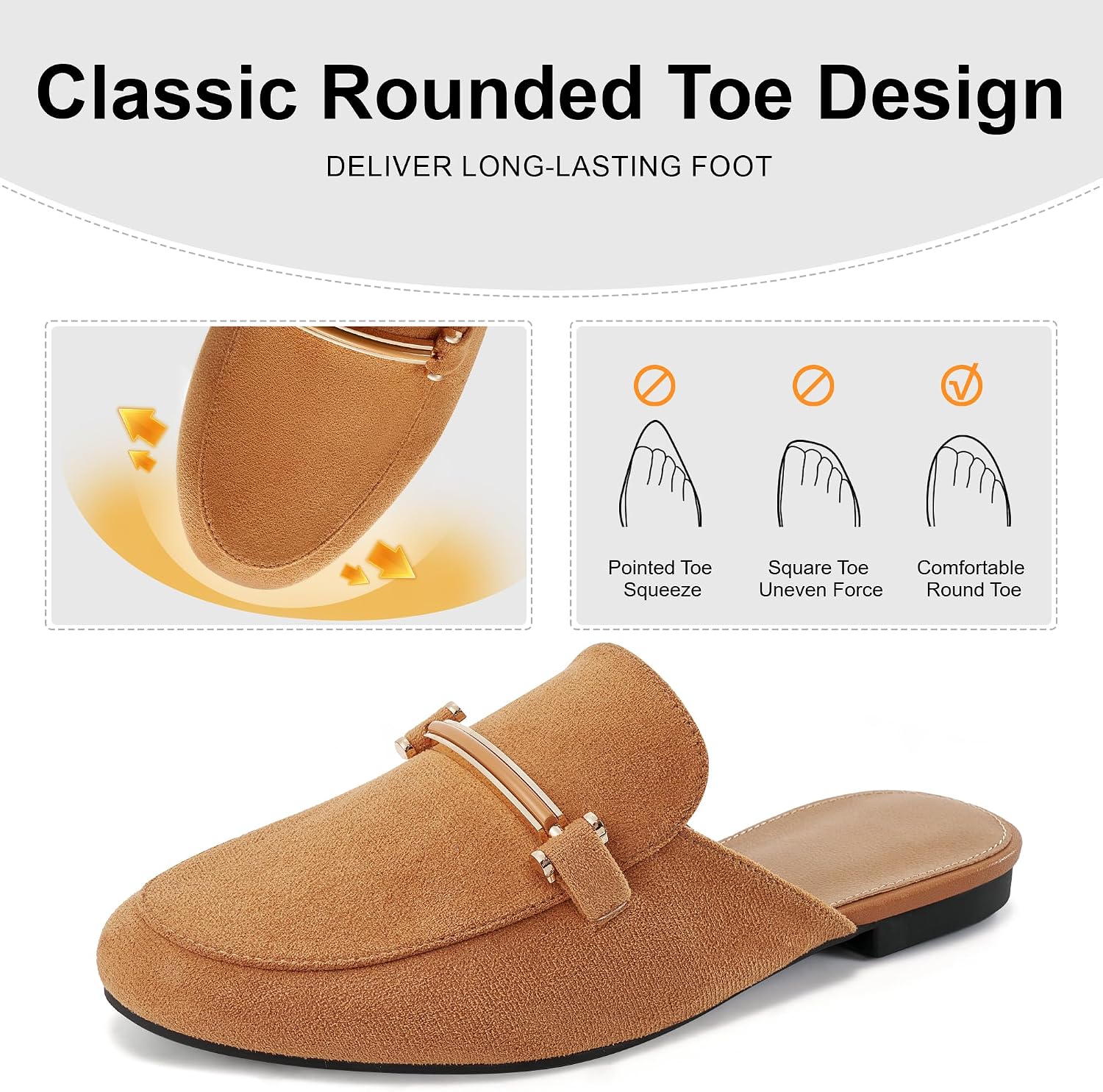Alicegana Dressy Mules for Women Shoes: Comfortable Business Casual Loafers